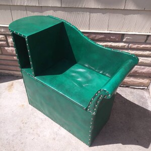 Vintage Gossip Bench - Emerald Green Vinyl - Local Pickup Only