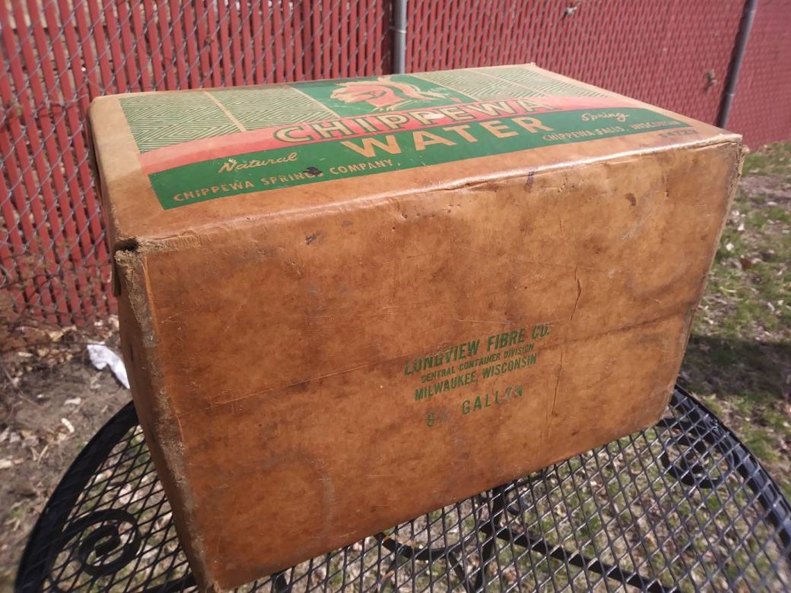 Chippewa Falls Spring Water Crate Etsy