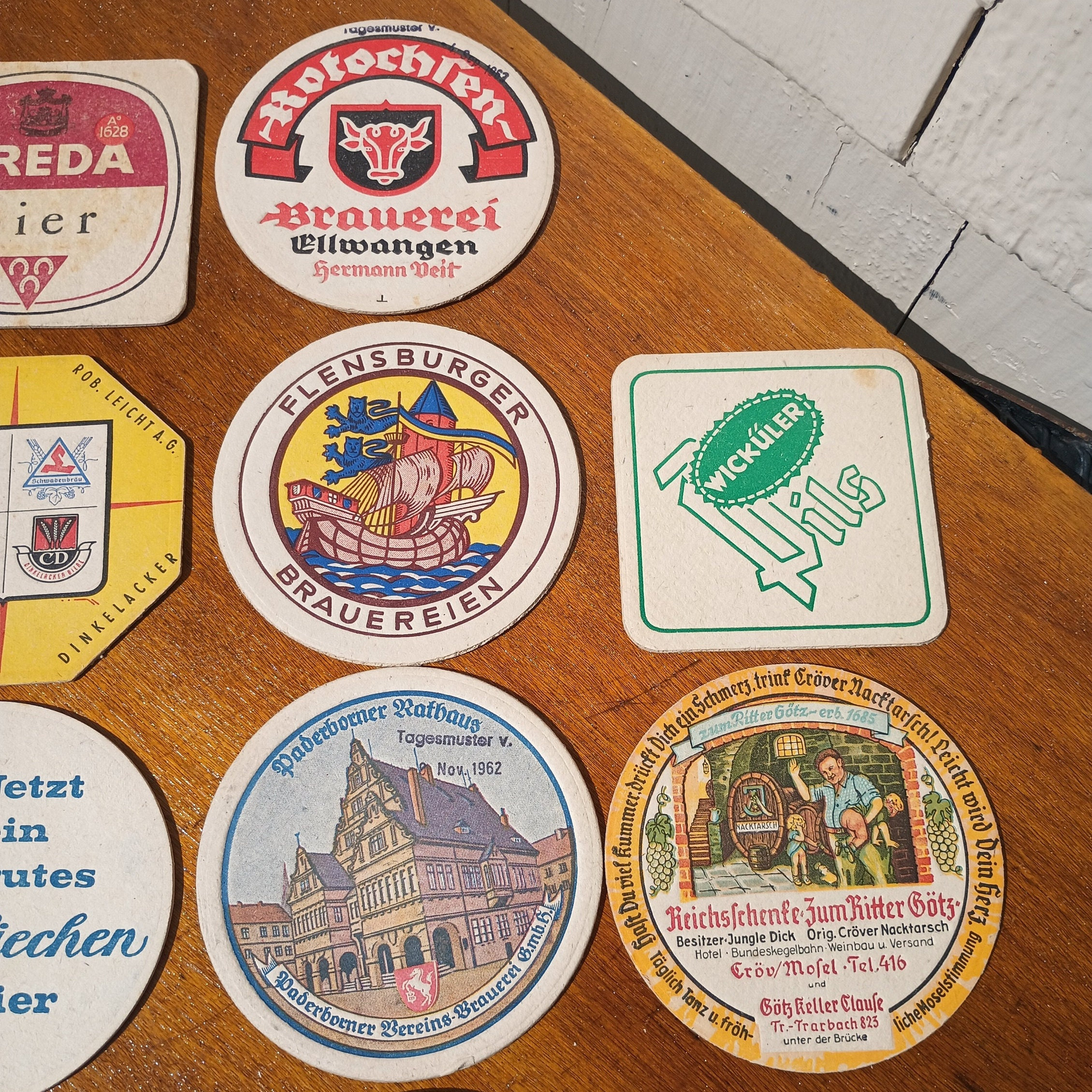 Group of 19 Vintage German Beer Coasters - Etsy