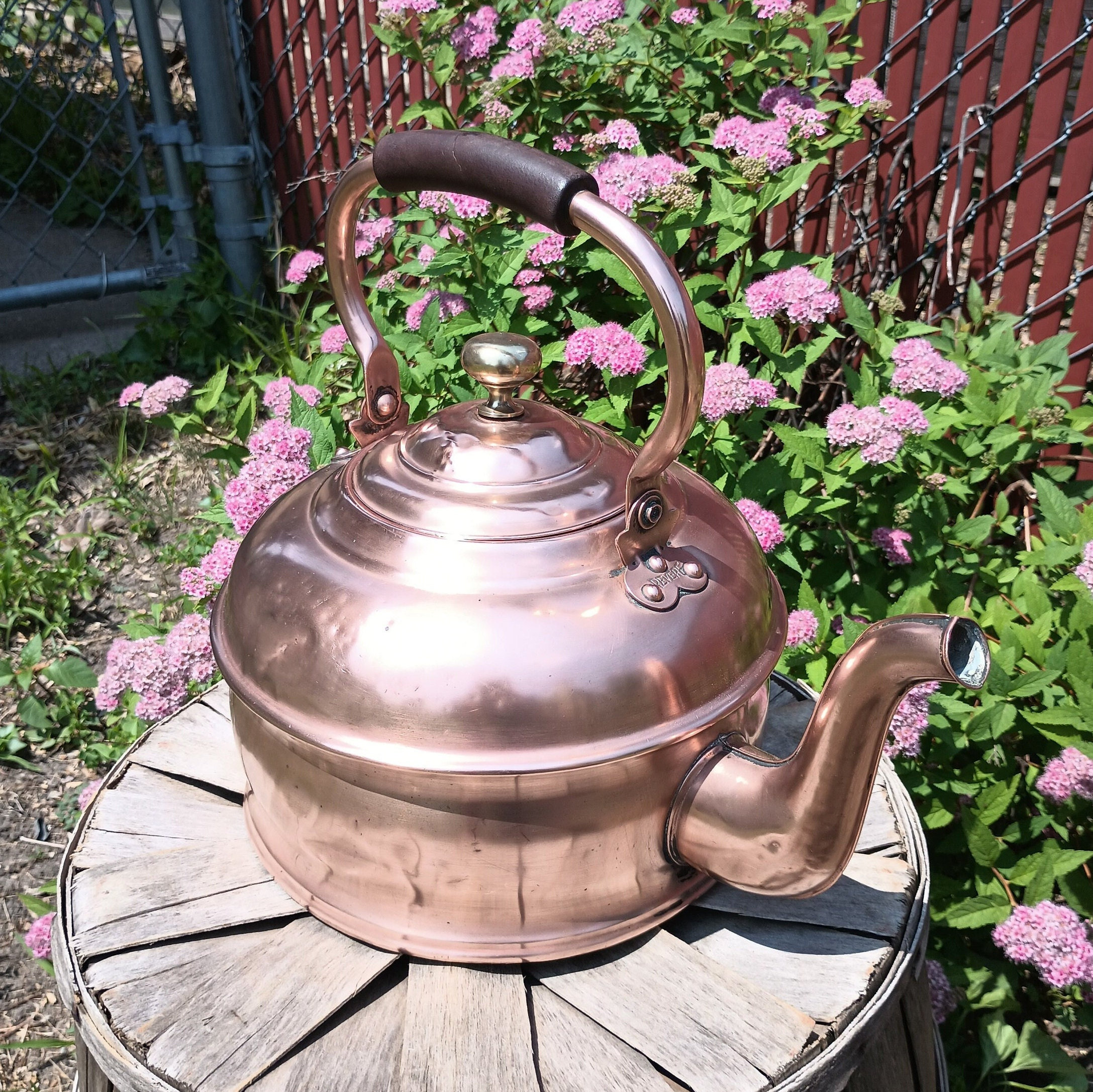 Vintage Copper Kettle Revere Polished