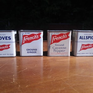 Vintage Spice Tins - French&#39;s