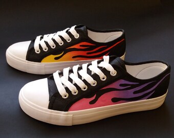 Custom flame vans | Etsy Nederland
