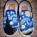 The Starry Night by Van Gogh | Magical | Hand-painted | Custom made | Handmade slip on shoes 