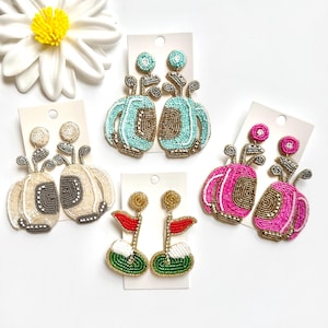 Beaded Golf Earrings: Fun Golf Tournament Gift
