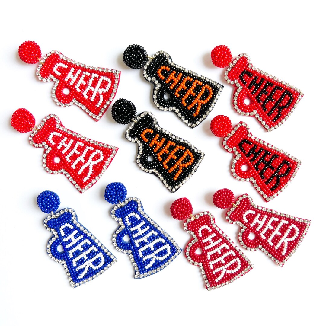 Cheerleader Teardrop Earring SVG PNG DXF