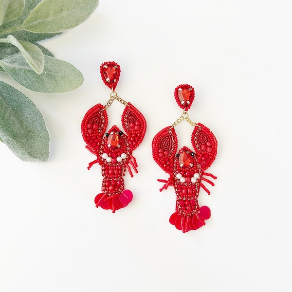 Lobster Earrings Etsy