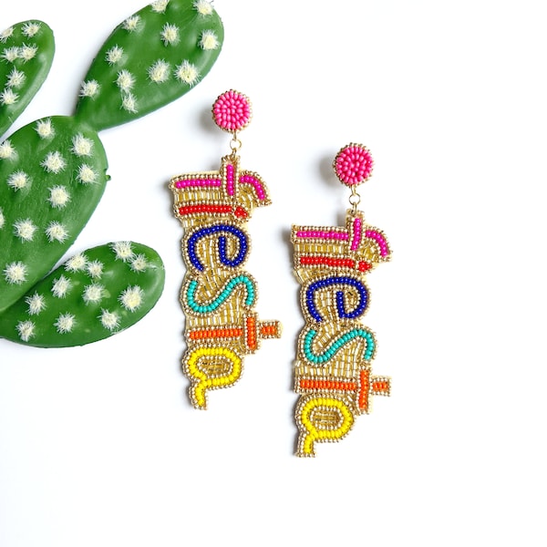 Fiesta Statement Earrings, Cinco De Mayo Earrings, Fiesta Earrings, Cinco De Mayo Party Gift, Fiesta Party Outfit, Fiesta Jewelry