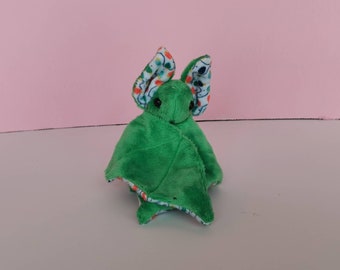 Handmade Christmas Tree themed Holiday Bat Plush