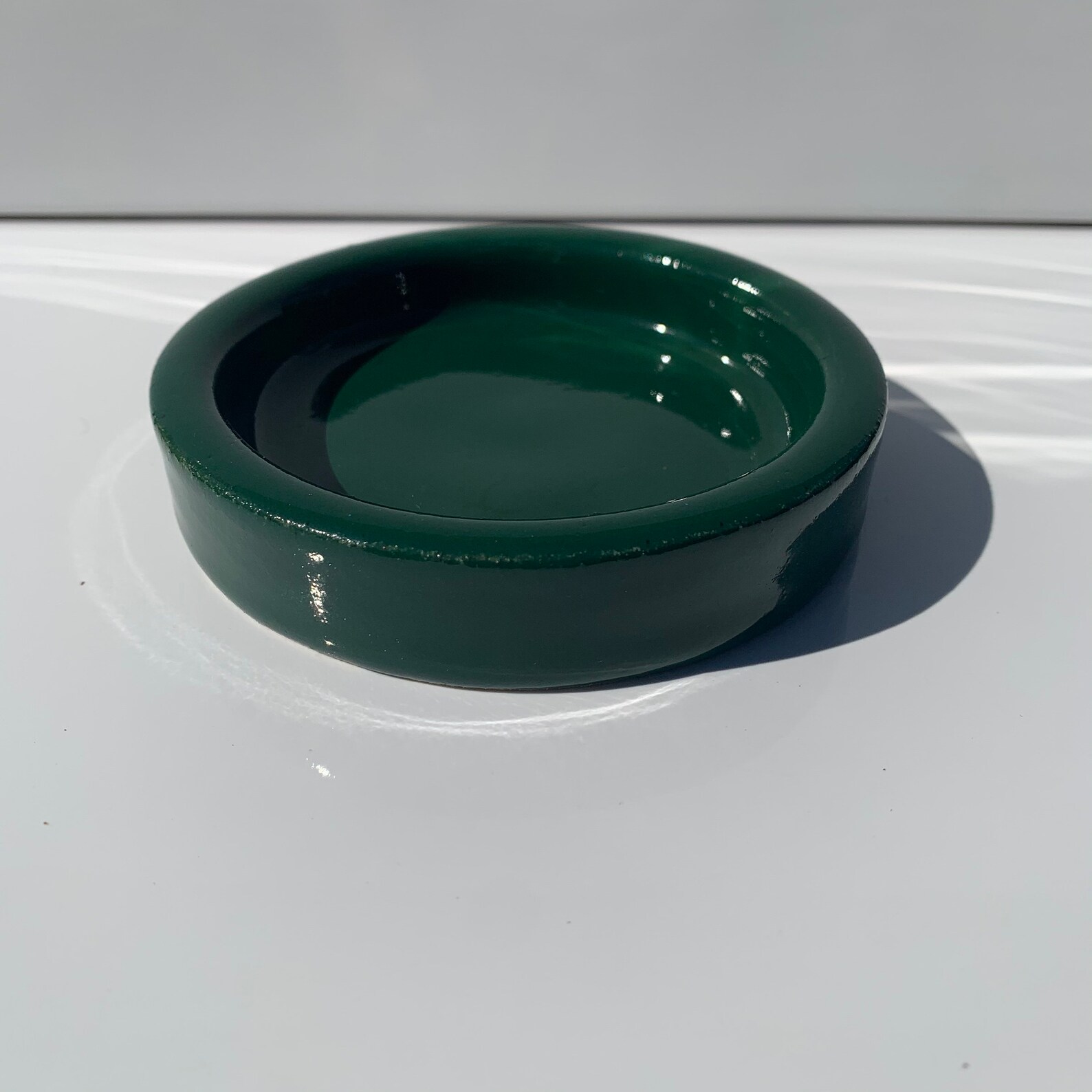 Handmade Green Ceramic Plant Dish Etsy