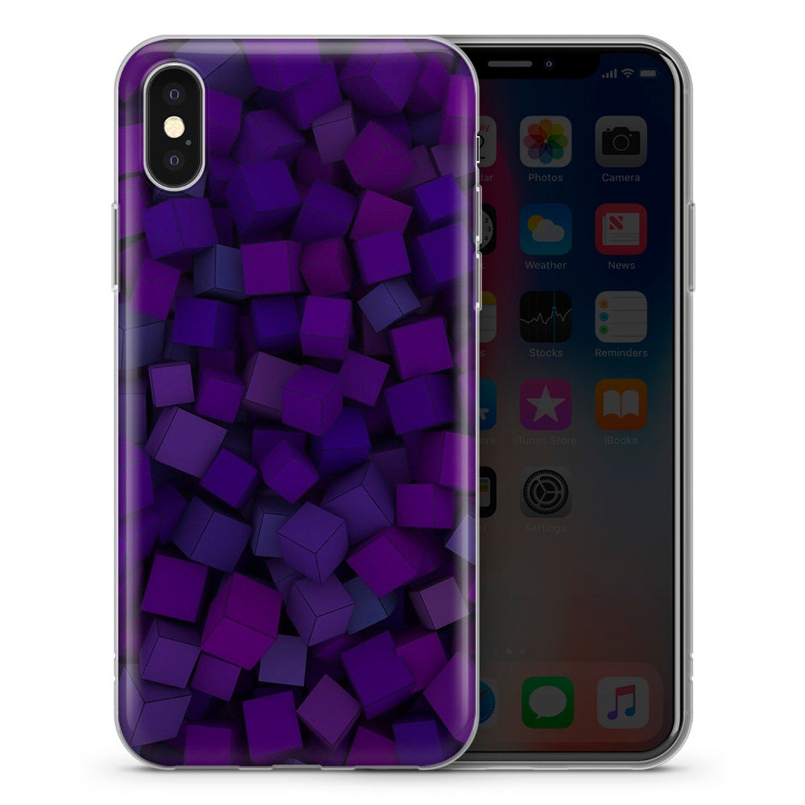 Purple phone case iPhone XR iPhone X case iPhone 11 case Etsy