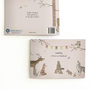 Hourra - je suis un écolier qui rougit ; Livre de souvenirs d'inscription scolaire, 1re année