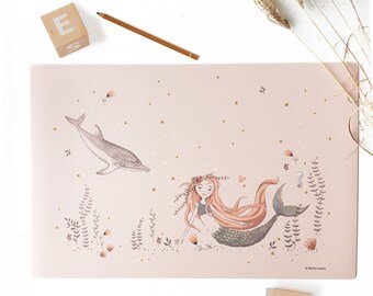 Writing document Mermaid; washable, gift idea girls