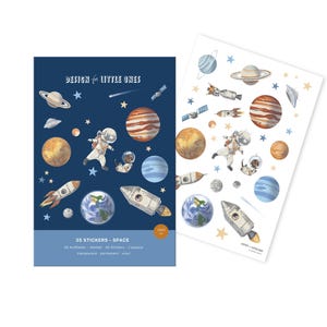 Autocollants spatiaux transparents - Rendez votre univers plus coloré ! Idée cadeau pour les enfants
