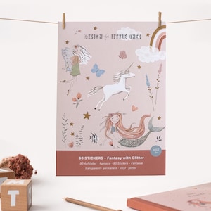 Transparentes Fantasy Sticker Set - einfach süß! Geschenkidee Kinder