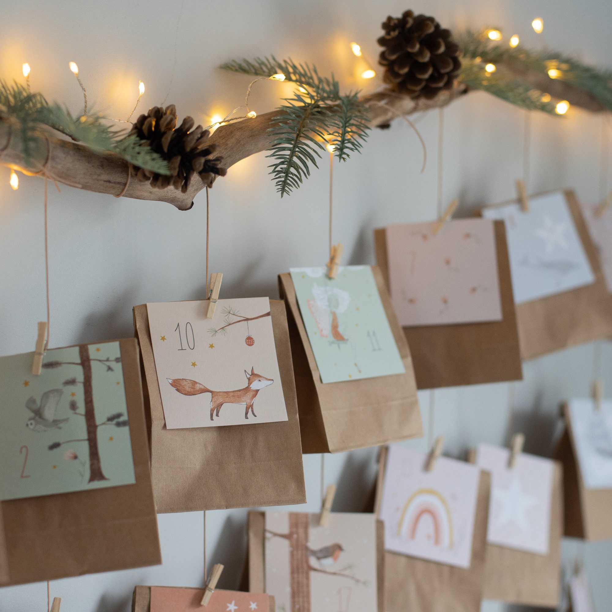 Advent Calendar Mermaid Fillable DIY Children's Room Etsy