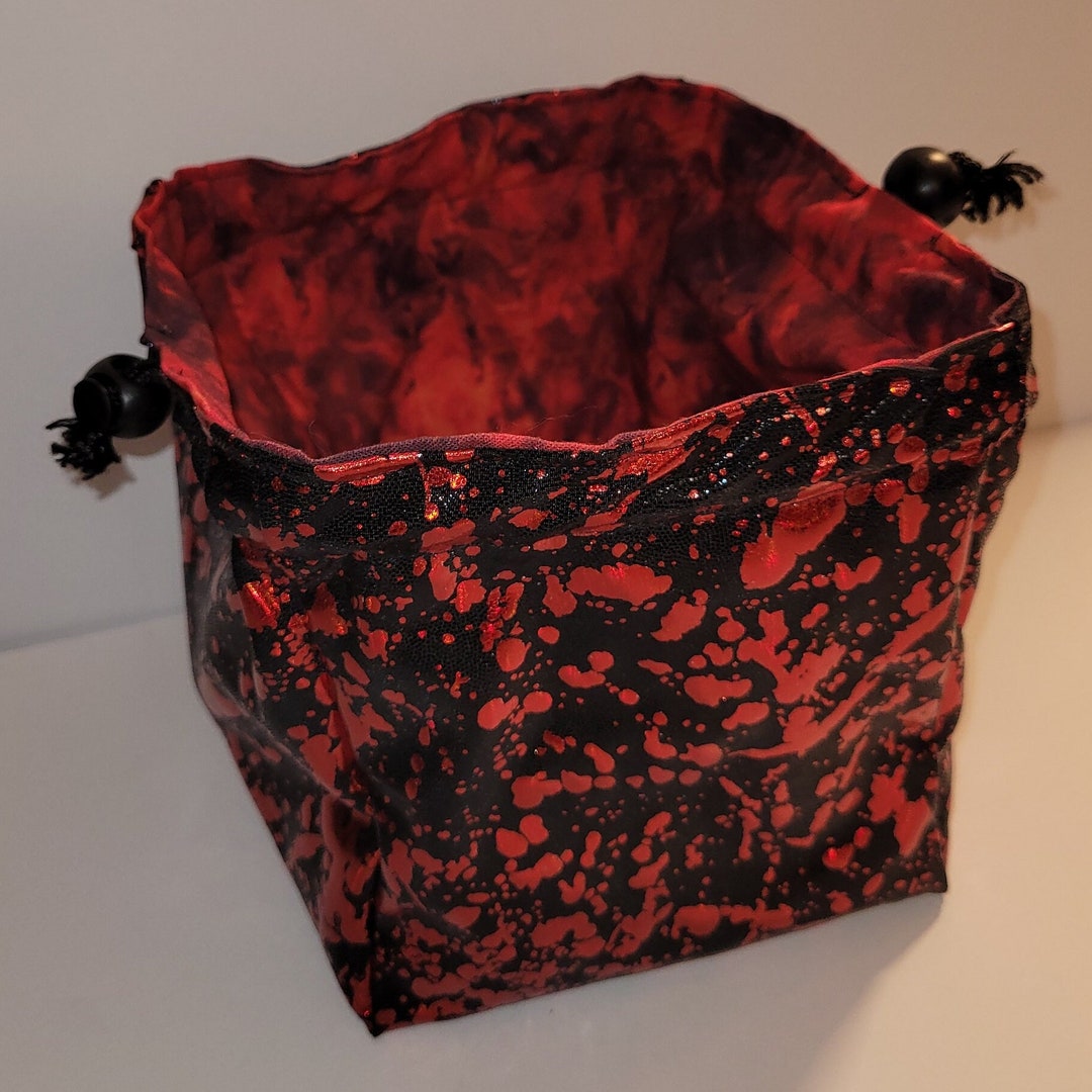 Reversible Dice Bag Blood Splatter Dice Bag Barbarian Etsy