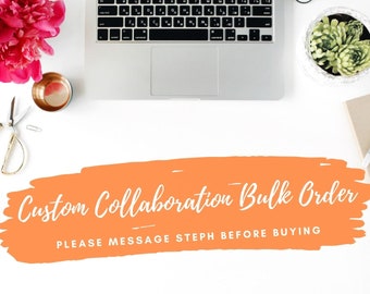 Custom Bookmark Collaboration Bulk Order
