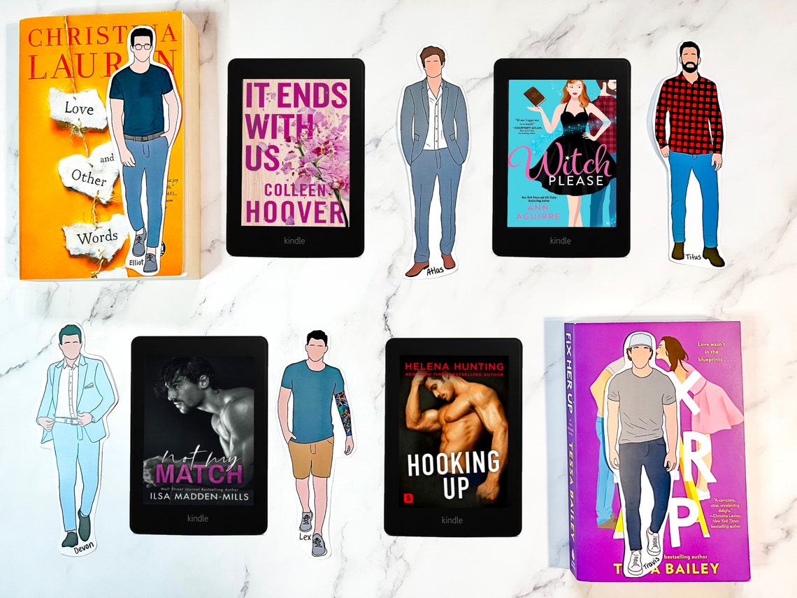 Book Boyfriend Bookmarks group 9 Etsy