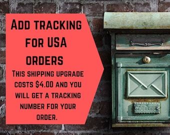 Upgrade Shipping with Tracking for USA orders