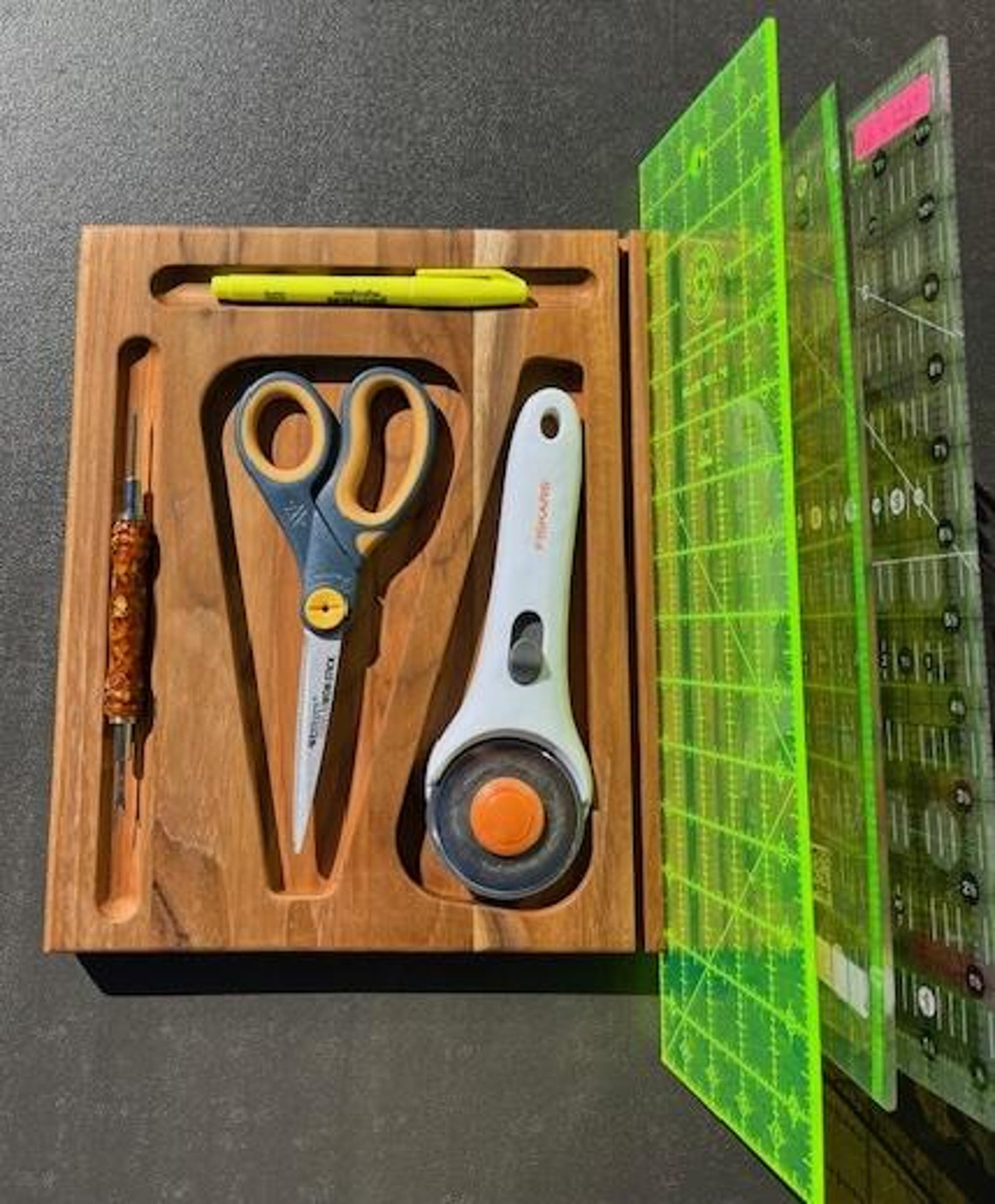 Caddy For Ruler Quilters Tool Caddy/ruler Holder - Etsy