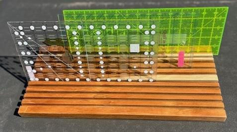 Caddy For Ruler Teak Wood Ruler Holder Organizer - Etsy