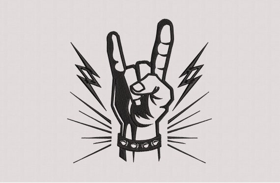 Rock and Roll Rock Music Lovers Symbol of Rock Music - Etsy