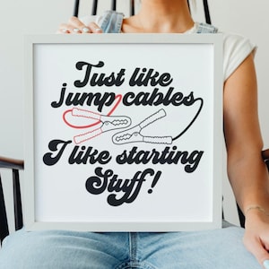 Just Like Jump Cables Svg, Jumper Cables SVG, Funny T-Shirt Design Svg, Sublimation Svg, Instant Download, PNG & SVG, Commercial Licence!