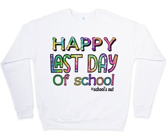 Happy Last Day of School PNG, Summer Break Design (Digital Download)