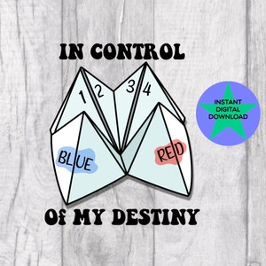En control de mi destino, Salud mental, Diseño retro de salud mental, Sublimación de camisetas, Dibujado a mano, Descarga digital, Archivo PNG 300 DPI.
