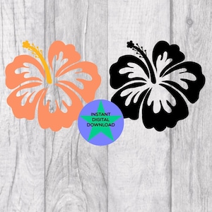 Hibiscus Flower Png, Hibiscus Png, Hibiscus Clip Art, Hawaiian Flower Png, Flower Png, Tropical Clip Art.