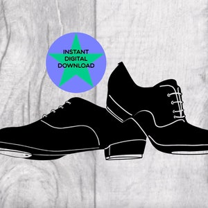 Tap Shoes, Tap Shoes Png, Tap Dancing Shoes, Shoe Clipart, Cricut Friendly, Commercial  Licence Included, Digital Download 2 Files