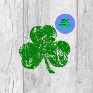 Trèfle de la Saint-Patrick Png, Trèfle vert Design Png, Cricut Friendly.