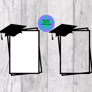 Graduation Frame, Graduation Paper, Instant Digital Download, 1 PNG Files With Transparent Background.