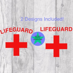 Lifeguard, Lifeguard Png, Lifeguard Symbol, Lifeguard Red Cross Design, Digital Download 2 Files