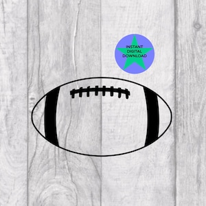 Football Svg, Football Png, Rugby Ball, Instant Download PNG, PNG & SVG Included, Digital Download.