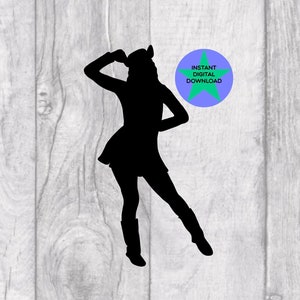 Drill Dance Svg, Drill Dancer Silhouette, Drill Team Silhouette, PNG & SVG Files, Cricut Friendly, Commercial Use Included.