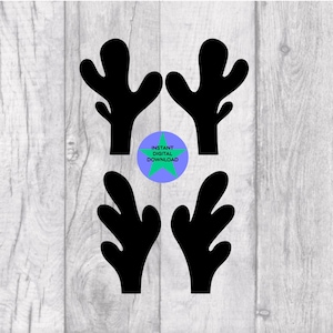 Rendieren gewei SVG, kerstgeweien, gewei set, silhouet, PNG & SVG opgenomen Cricut vriendelijk.