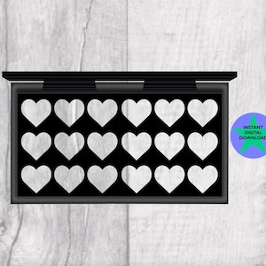 Palette trucco Procreate Heart, PNG trasparente (download digitale)