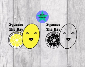 Squeeze The Day Lemon Design, Commercial License (Digital Download)