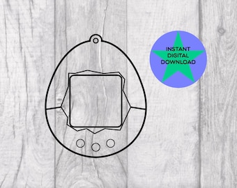Tamagotchi PNG, Transparent Background (Digital Download)