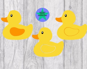 Gummiente, Badeente, Badeente Clipart (Digitaler Download)