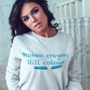 Broken Crayons Still Colour Quote, Positivity Quote, Digital Download Png, Utilisation commerciale, Fond transparent