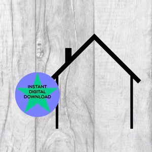 House Frame Outline png, jpg, House, Home, House Outline, Silhouette.