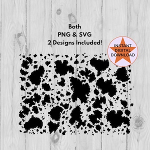 Cowhide Svg, Cow Pattern, Svg, Cow Skin Pattern Svg, 2 Files PNG And SVG, Digital Download, Commercial Licence Included!