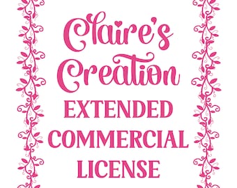 Claire's Creation Extended Licence Single Design Only