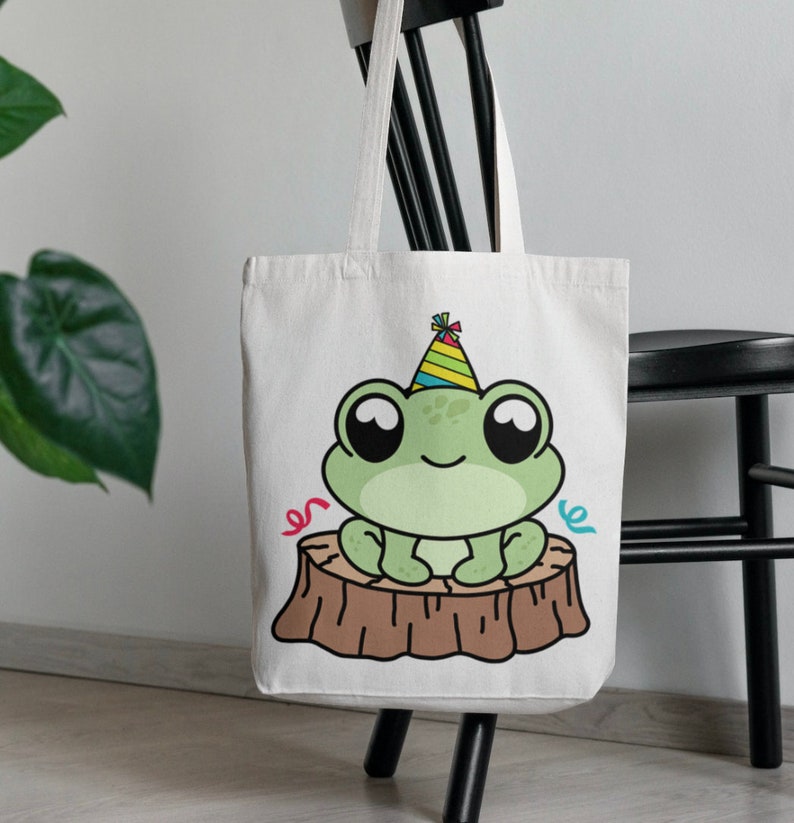 Rana de cumpleaños SVG, lindo diseño de sublimación dibujado a mano ...