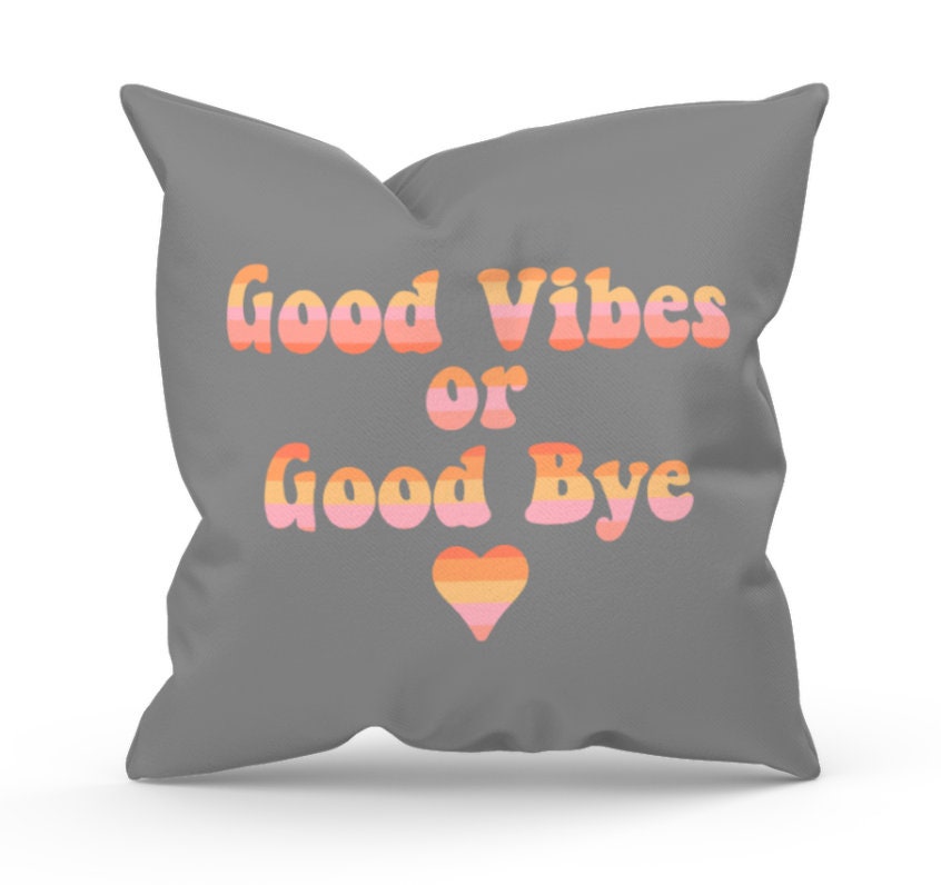 Good Vibes or Good Bye Design Boho Colours Retro Design - Etsy