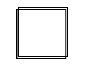 Offset square Svg, Square Svg, offset Svg, Square Outline Svg, jpg & png.