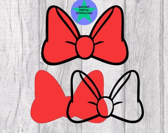 Haar Schleife svg, Kopfschleife svg, Charakter Schleife svg, rote Schleife, schlichte Schleife Umriss, Cricut, , Silhouette, Png & vg.