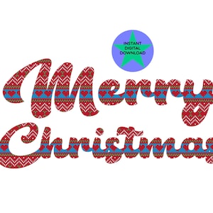 Merry Christmas Png, Xmas, Christmas, Knit Look, sublimation, Digital download png.